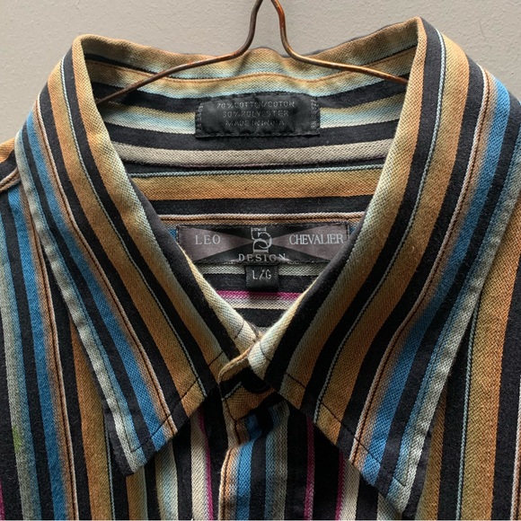 L LEO CHEVALIER DESIGN BUTTON UP - Picture 2 of 4